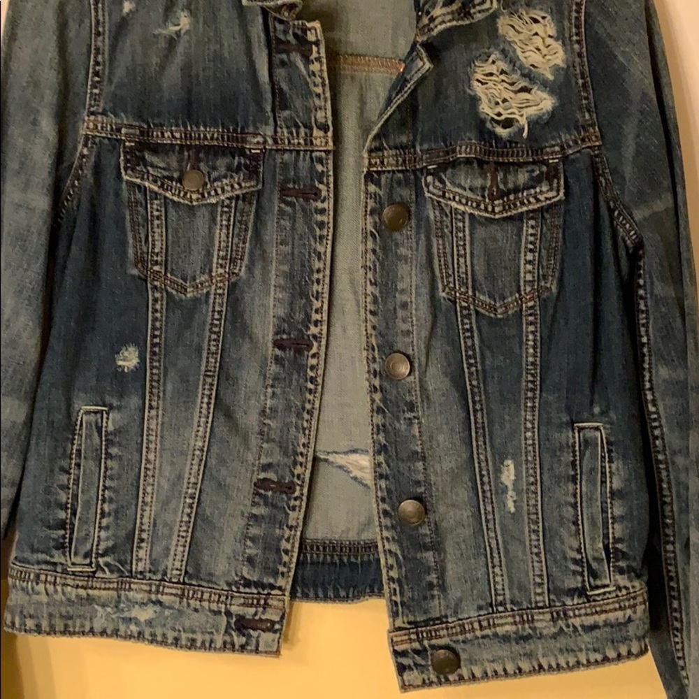 DISTRESSED AMERICAN EAGLE Outfitters Jacket! - Picture 4 of 8